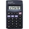 Sharp Pocket Calculator, 8 Digit, 3 Key, Battery Powered, Black