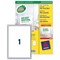 Avery Removeable Self-Cling Signs / 1 per Sheet / 190x275mm / L7080-10 / 10 Signs