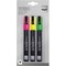 Sigel Chalk Marker, Chisel Tip, Assorted Fluorescent Colours, Pack of 3