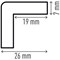 Durable Corner Protection Profile C19, 1 Metre