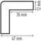 Durable Corner Protection Profile C35, 1 Metre