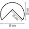 Durable Magnetic Corner Profile C25R