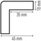 Durable Magnetic Corner Profile C35