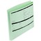 Personnel Wallets, Extra Capacity Expandable Gusset, Pre-printed, Green, Pack of 50