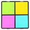 Post-it Super Sticky Evernote App Note Holder + 4 Pads / 76x76mm / Assorted Colours