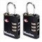 Master Lock Combination Padlock TSA Certified Ref 4680DBLK [Pack 2]