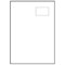 Avery Integrated Single Label Sheet / 85x54mm / White / L4832-100 / 100 Sheets