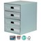 Fellowes Bankers Box 4 Drawer Unit / Stackable / Green & White