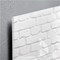 Sigel Artverum Tempered Glass Board, Magnetic, W480xH480mm, White Brick