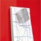 Sigel Artverum Tempered Glass Board, Magnetic, W1300xH550mm, Red