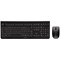 Cherry DW3000 Wireless Desktop Keyboard & Optical Mouse, 2.4GHz, Black