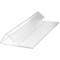 Durable 1/2 A5 Document Sleeve with Fold, Extra Hard, Landscape, Pack of 10
