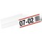 Durable 100 x 38mm Self-Adhesive Document Pocket, Extra Hard, Landscape, Pack of 10