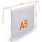 Durable Wire Hanger Pocket, A5 Landscape, Pack of 50