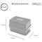 ValueX Essentials Card Index Box 6 x 4 Inches (152 x 102mm) Grey -