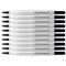 Parker Refill Rollerball Cartridge, Medium Nib, Black Ink, Pack of 12