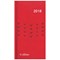 Collins 2018 British Heart Foundation Slim Diary / Week to View / Red
