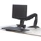 Fellowes Easy Glide Sit-Stand Work Platform with Repositionable Tray Capacity 2.5kg Black