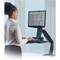 Fellowes Easy Glide Sit-Stand Work Platform with Repositionable Tray Capacity 2.5kg Black