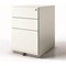 Sonix 3 Drawer Tall Under Desk Filing Pedestal / 565mm Deep / White