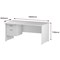 Trexus 1600mm Rectangular Desk, Panel Legs, 2 Drawer Pedestal, White