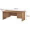 Trexus 1800mm Rectangular Desk, Panel Legs, 2 Pedestals, Oak