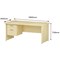Trexus 1600mm Rectangular Desk, Panel Legs, 2 Drawer Pedestal, Maple