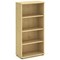 Trexus Medium Tall Bookcase, 3 Shelves, 1600mm High, Maple