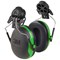 Peltor X1P3 Helmet Mounted Ear Defenders - Green
