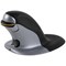 Fellowes Penguin Easy Glide Wireless Mouse, Ambidextrous, Black and Silver