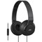 JVC On Ear Headphones Built-in Mic and Remote Foldable Black Ref HA-SR185-B-E