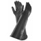 Ansell Industrial Latex Medium Weight Gauntlet, 17 inch, Large, Black