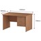 Trexus 1200mm Rectangular Desk, Panel Legs, 3 Drawer Pedestal, Beech