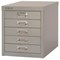Bisley SoHo 5 drawer Cabinet - Silver