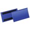 Durable Magnetic Document Sleeves, 150x67mm, Blue, Pack of 50