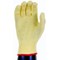 Click Kutstop Kevlar Mediumweight Dotted Glove, Extra Large, Yellow, Pack of 10