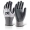 Click Kutstop Micro Foam Gloves, Nitrile, Cut 3, Small, Grey, Pack of 10