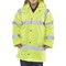 B-Seen Hi-Visibility Fleece Lined Traffic Jacket, Extra Large, Yellow