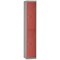Bisley 2 Door Steel Locker / Depth 305mm / Grey Shell & Red Door