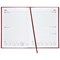 5 Star 2020 Diary, Two Days to a Page, A5, Red