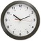 5 Star Wall Clock with Coloured Case Diameter 300mm Dark Grey