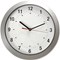 5 Star Wall Clock with Coloured Case Diameter 300mm Silver