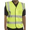 B-Seen Hi-Visibility ID Vest En20471, Medium, Yellow, Pack of 10