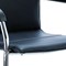 Sonix Visitor Cantilever Leather Chair - Black