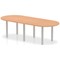 Trexus Boardroom Table, 2400mm Wide, Oak