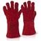 Click 2000 Red Welders Gauntlet, Category 2, 14 inch, Red, Pack of 60