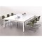 Sonix Rectangular Meeting Table / White Legs / 1200mm / White