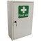 Click Medical Single Door Metal First Aid Cabinet, 460x300x140mm, White
