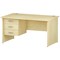 Trexus 1400mm Rectangular Desk, Panel Legs, 3 Drawer Pedestal, Maple