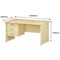 Trexus 1400mm Rectangular Desk, Panel Legs, 3 Drawer Pedestal, Maple